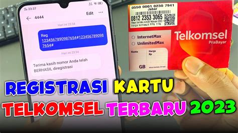 Cara Registrasi Kartu Telkomsel Terbaru Youtube