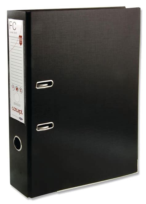 Lever Arch File Black Polypropylene A4 Office Consumables