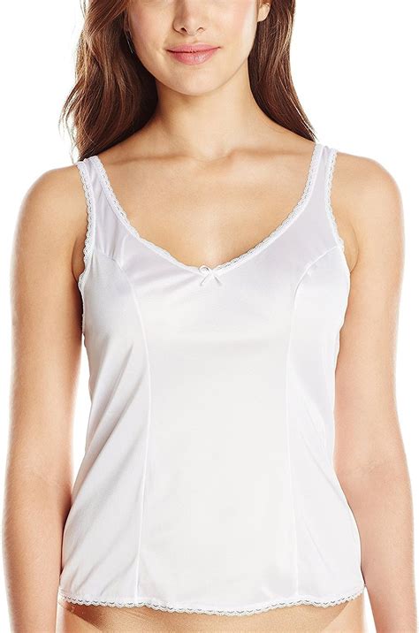 Vassarette Womens Tailored Anti Static Plus Size Camisole XL White Ice Amazon Co Uk