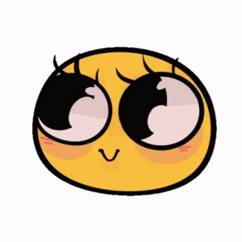 Batting Eyelashes Cute Flirty Emoji 