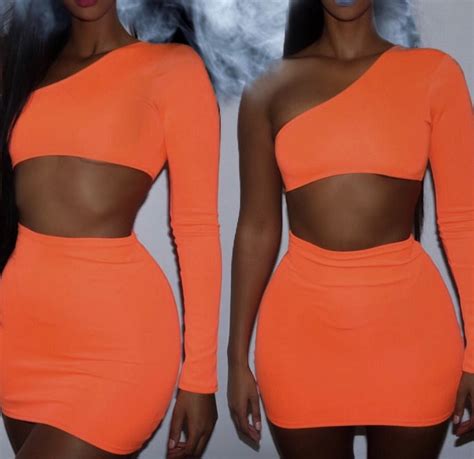 Baddiepins123♡ Instagram Baddie Outfit Dope Outfits Fashion Outfits Orange Fits Brown Skin