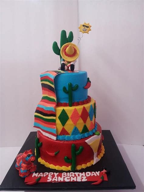 Pin By Emerita De La Virgen Partida On My Style Mexican Themed Cakes