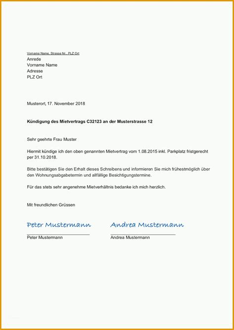 Muster kundigung arbeitsvertrag word 10. Original Kündigungsschreiben Wohnung Vorlage Schweiz ...