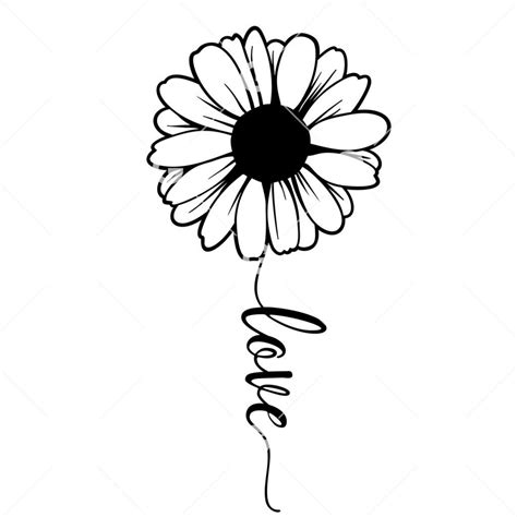 Love Daisy Svg Svged