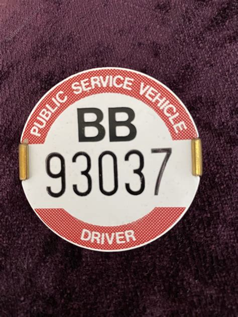 Antiques Atlas Vintage Public Service Vehicle Bus Drivers Badge