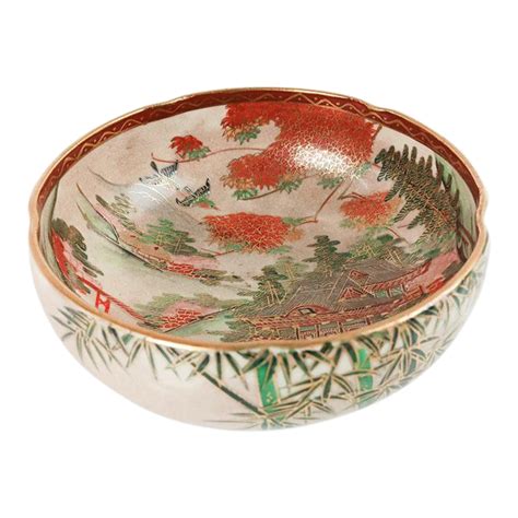 Antique Japanese Meiji Period Satsuma Bowl Chairish