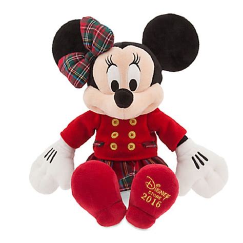 Disney Store Minnie Mouse Christmas Plush Toy Exclusive 2016 Limited