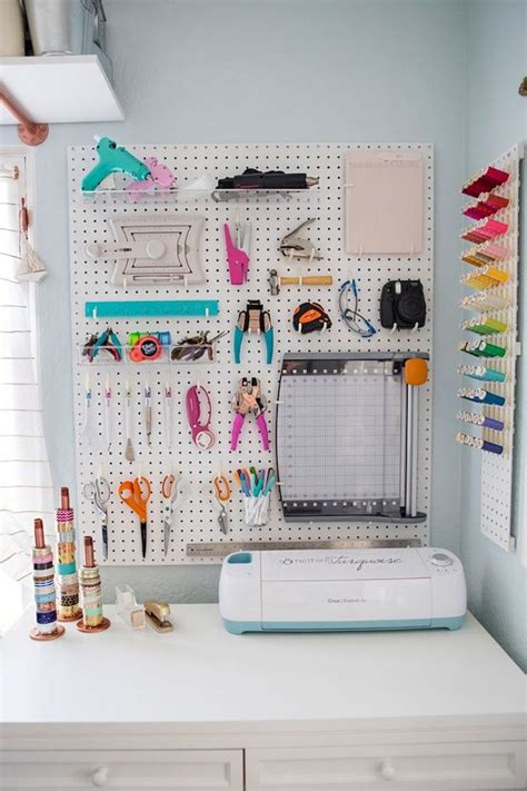 Although these craft rooms are meant to make your mind wander, an organized decoration is critical. Be Creative With Pegboard Storage - jihanshanum | Craft ...