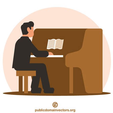 Piano Player Clip Art Public Domain Vectors