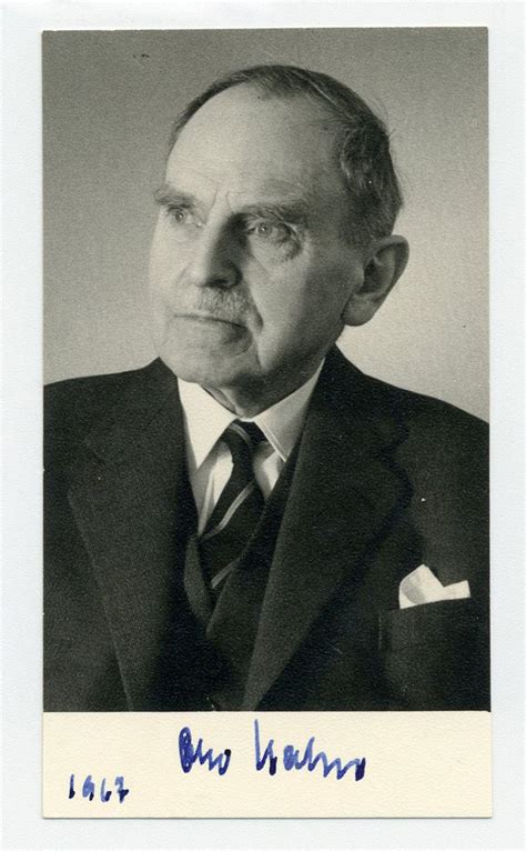 Lot Otto Hahn Father Of Nuclear Chemistry Signed Photo