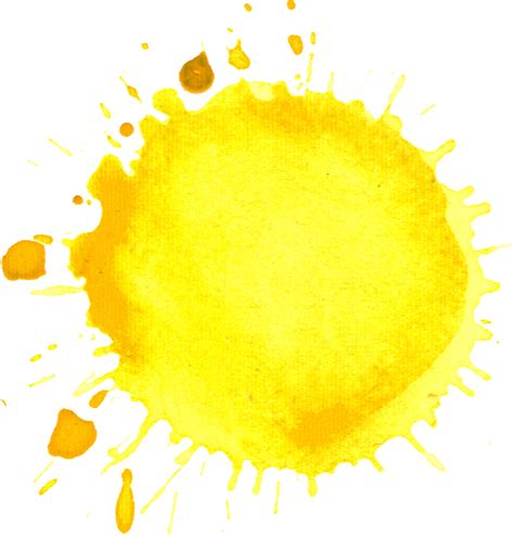 Yellow Watercolor Splash Free Download