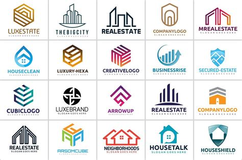 20 Real Estate And House Abstract Logo By 3ab2ou On Creativemarket