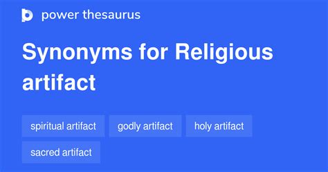 Religious Artifact Synonyms 13 Words And Phrases For Religious Artifact