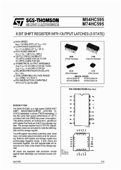 74hc595250325pdf Datasheet Download Ic On Line