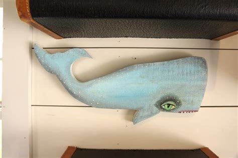 Painted Blue Whale Mano La Decoración Náutica Por