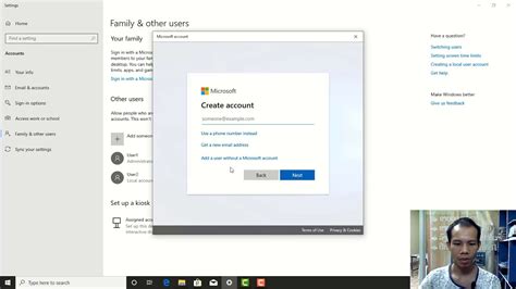 52 Adding Microsoft Accounts To A Windows 10 Pc Youtube