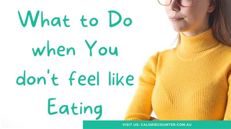Dont Feel Like Eating · Calcount