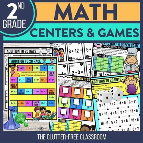 Second Grade Math Activities For 2023 Clutter Free Classroom By