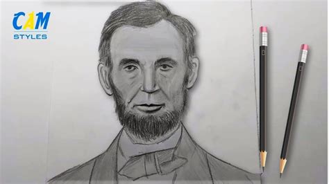 How To Draw Abraham Lincoln Step By Step Youtube