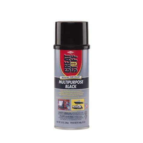 This type of insulation comes in spray cans and is composed. Dow GREAT STUFF Multipurpose Black 12-oz Spray Foam ...