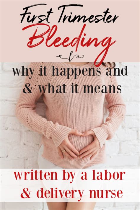 First Trimester Bleeding Why It Happens And What It Means A Life In