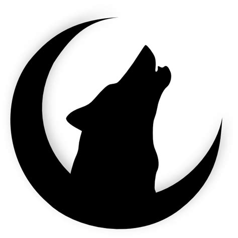 Wolf Howling With Moon Clip Art At Vector Clip Art Online