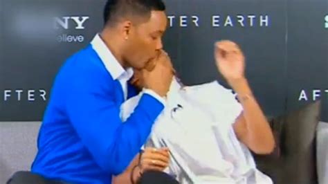 Video Will Smith Kisses Jaden On The Mouth On Tv