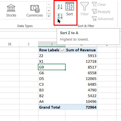 Pivot Table Show Values Highest To Lowest Brokeasshome Com