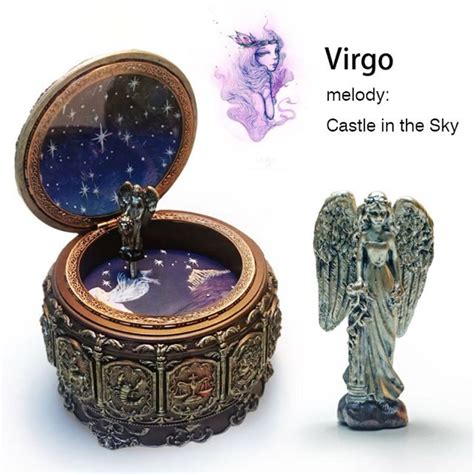 Special Birthday Led Music Box Zodiac Sign Virgo Music Box Etsy