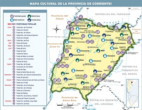 Mapa Cultural Provincia De Corrientes