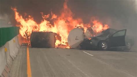 Dramatic Video Shows Aftermath Of Fiery I 94 Crash That Killed 2