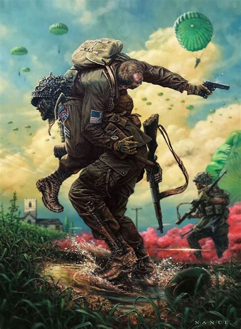 Pin By Patrick Sady On Dday Combat Art Military Artwork Military Art
