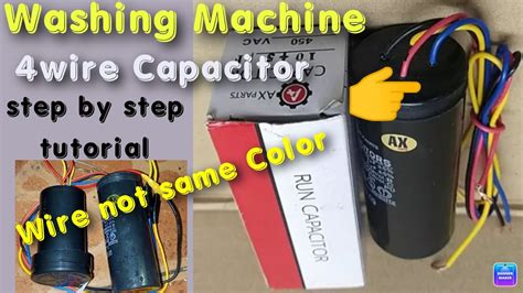 4wire Capacitor Washing Machine Wiring Connection STEP BY STEP