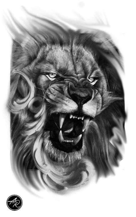 Realistic Roaring Lion Tattoo Drawing 15 Best Animal Tattoos Done At