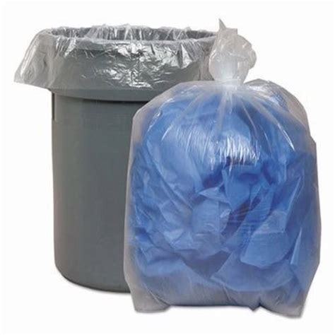 60 Gallon Clear Garbage Bags 38x58 1 1mil 100 Bags BWK533
