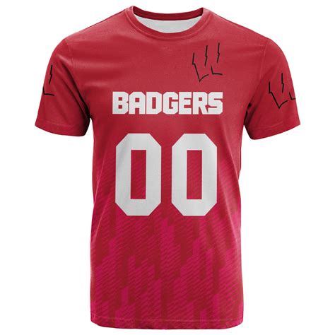 Buy Wisconsin Badgers T-Shirt Logo Sport Ombre - NCAA - Meteew