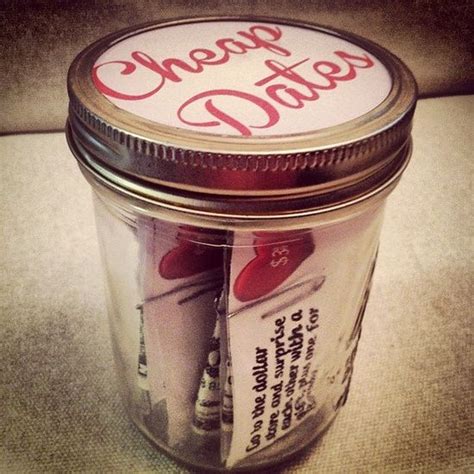 Make Your Man A Jar Of Cheap Dates The Perfect Gift For Husband Or