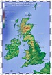Physical map of Great Britain. Great Britain physical map | Vidiani.com ...