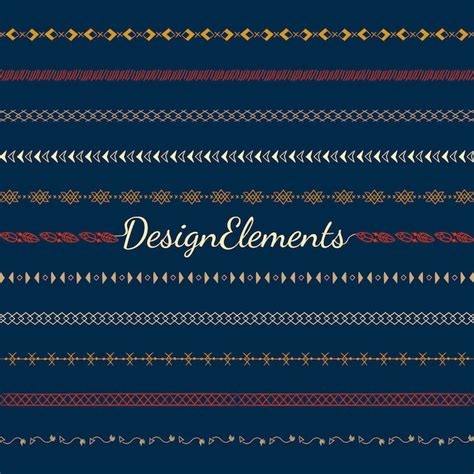Free Vector Divider Line Design Elements Vector Collection