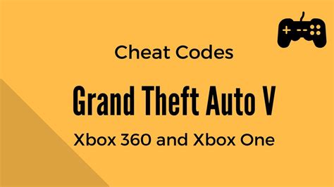 Grand Theft Auto V Gta 5 All Cheat Codes Xbox 360