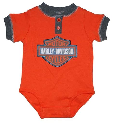 Harley Davidson Baby Boy Clothes Baby Boys Placket B Romper 1353102