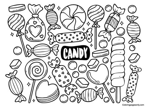 candy land castle coloring pages free printable coloring pages