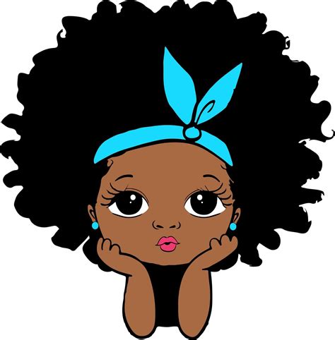 Best 12 Peekaboo Girl With Puff Afro Ponytails Svg Cute Black African