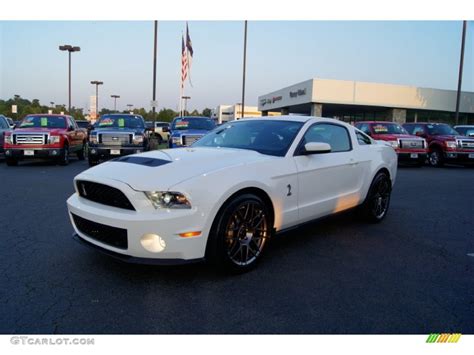 Performance White 2012 Ford Mustang Shelby Gt500 Svt Performance