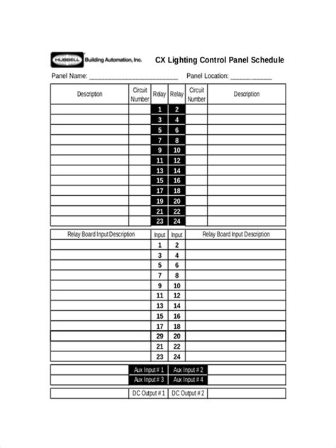 Calculate electrical load of panel. 031 Electrical Panel Label Sheet Schedule For Lighting Best within Circuit Breaker Panel Labels ...