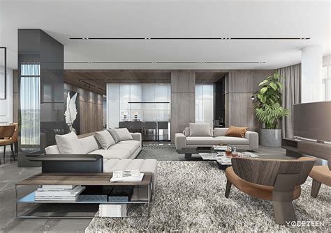Check Out This Behance Project Versatile Interior Of A Spacious