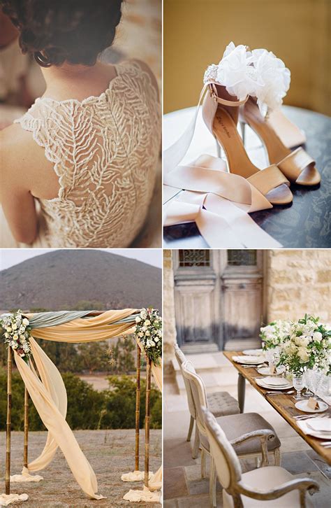 Beige Beauties Classic And Elegant Wedding Ideas The Perfect Palette