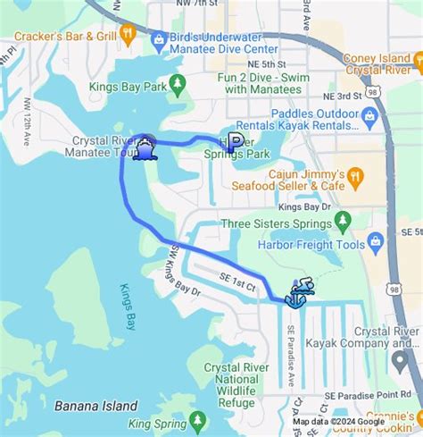 Map Of Crystal River Florida Verjaardag Vrouw 2020