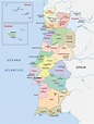 Mapa de Portugal - Férias e Roteiros