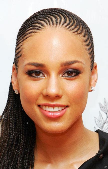 Alicia Keys Updo Hairstyles